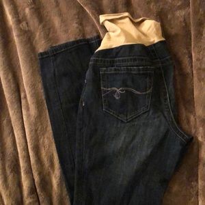 Indigo blue maternity jeans size small petite
